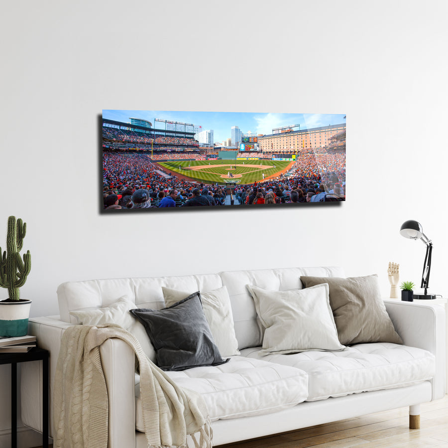 Camden Yards baseball Stadium - Baltimore stadium panoramic metal print by PortriLux