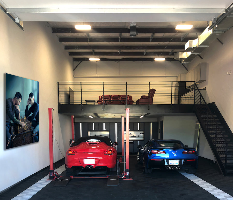 5 Ways to Upgrade Your Garage - Portrilux - High Gloss Metal Print