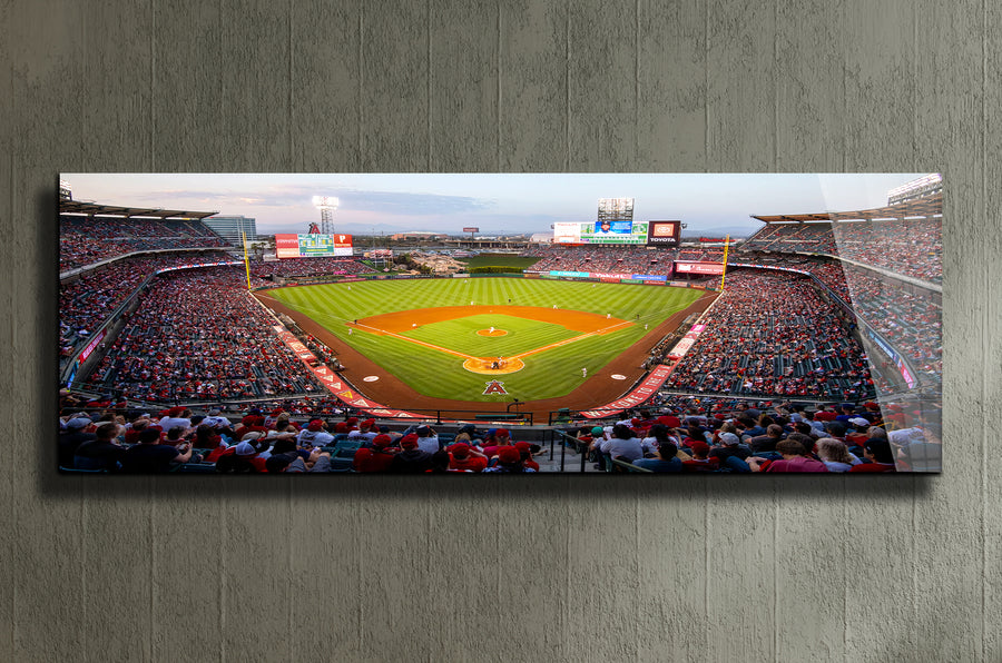 Anaheim baseball stadium - Angel Stadium panoramic metal print by PortriLux