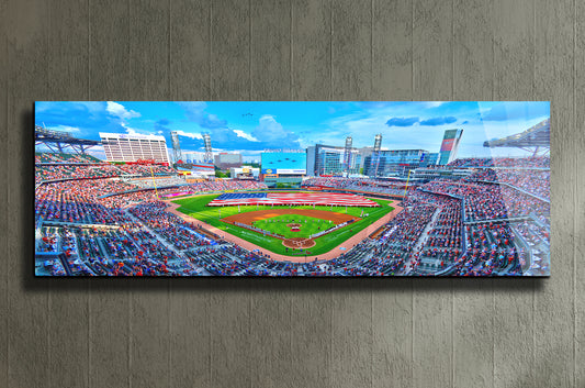 Truist Park baseball stadium - Panoramic metal print by PortriLux