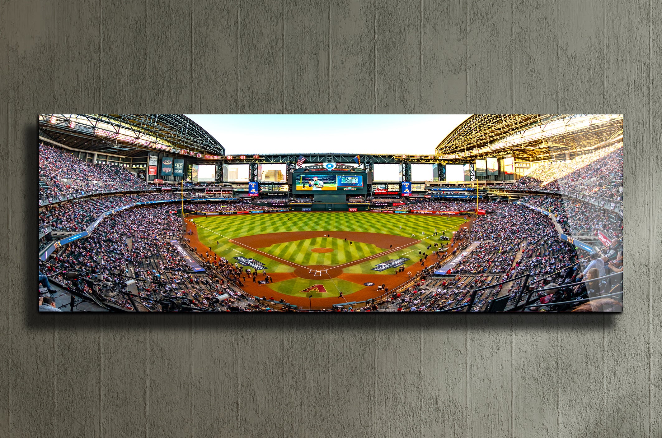 Chase Feild baseball Stadium -  Phoenix stadium panoramic metal print by PortriLux