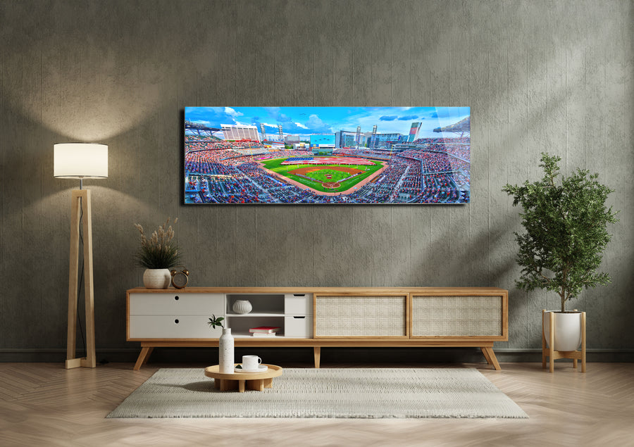 Truist Park baseball stadium - Panoramic metal print by PortriLux