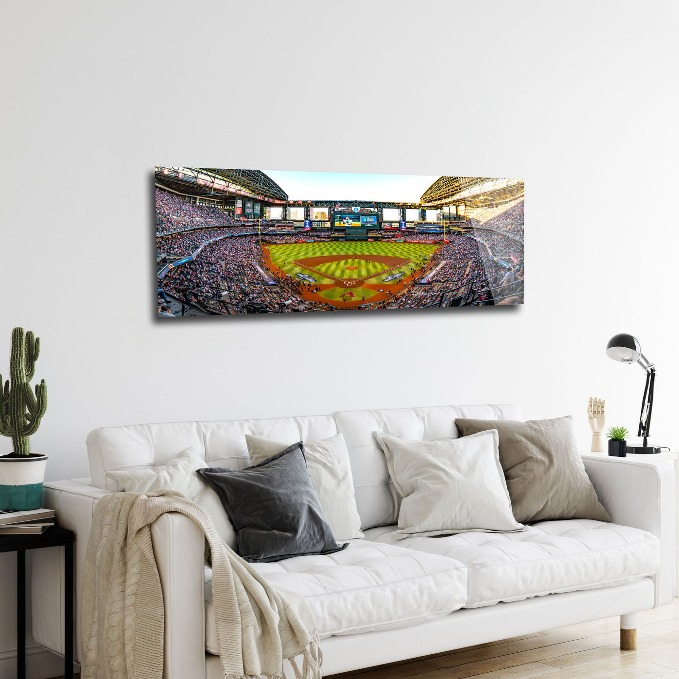 Chase Feild baseball Stadium -  Phoenix stadium panoramic metal print by PortriLux