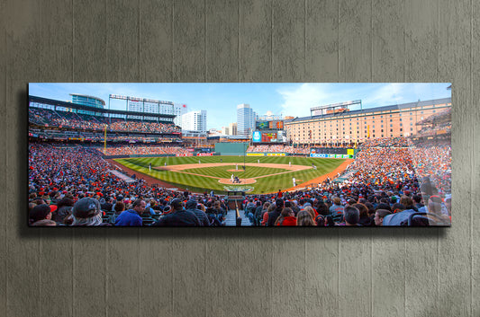 Camden Yards baseball Stadium - Baltimore stadium panoramic metal print by PortriLux