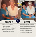 Load image into Gallery viewer, Complimentary Photo Restoration Service (with purchase) - Turn Your Photo into a Stunning Glossy Metal Print
