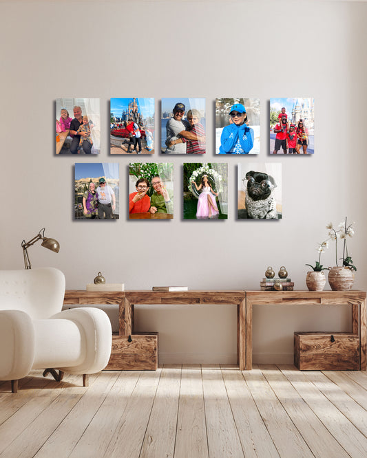 The Bold Wall – 9 Metal Prints (11"x14" inches) Making a statement