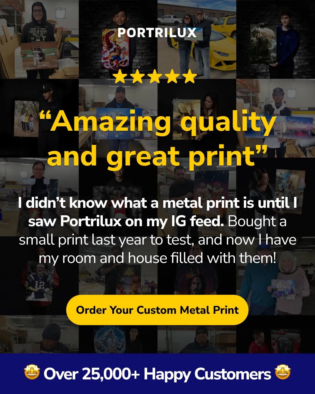 Custom Metal Print - Upload any image or file and we will make it on metal for you