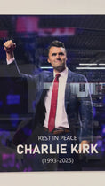 Load and play video in Gallery viewer, Charlie Kirk Photo Print on Metal (HD Gloss) by Portrilux
