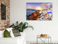 Load image into Gallery viewer, Santorini Purple Sky HD Metal Wall Art
