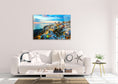 Load image into Gallery viewer, Santorini Beautiful lights Island HD Metal Wall Art
